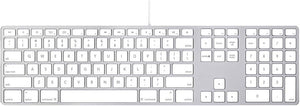 Apple Aluminum Wired Keyboard with Numberic Keypad MB110LL/B Grade (B)