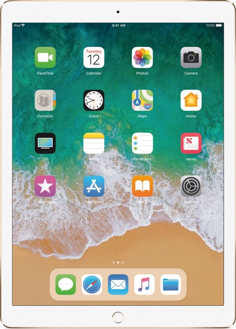 iPad Pro 12.9 inch 2nd Generation 256GB White/Gold Wifi + Cellular  MPA62LL/A Grade (C)